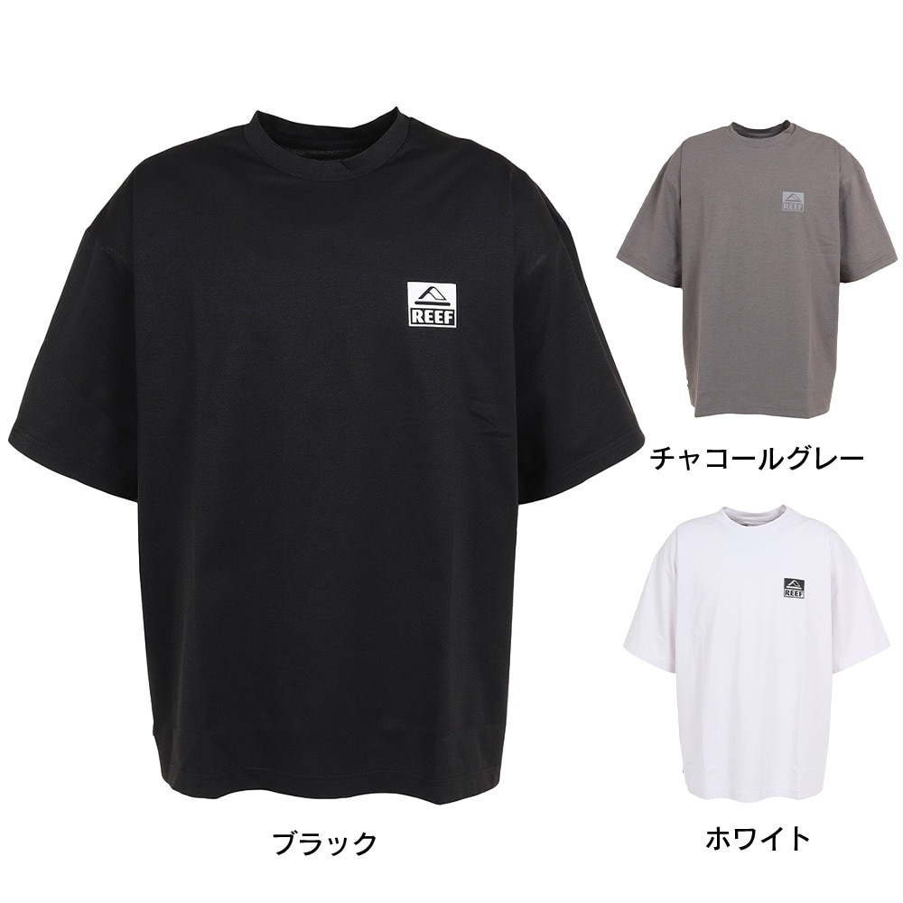 リーフ（REEF）（メンズ）ラッシュガード 半袖 Tシャツ UVカット 紫外線対策 ロゴ RFTEM2324 CHARCOAL Mサイズ
