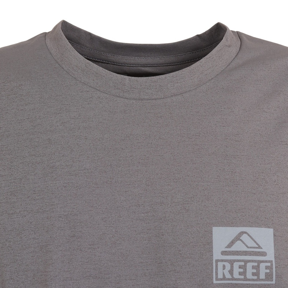 リーフ（REEF）（メンズ）ラッシュガード 半袖 Tシャツ UVカット 紫外線対策 ロゴ RFTEM2324 CHARCOAL Lサイズ