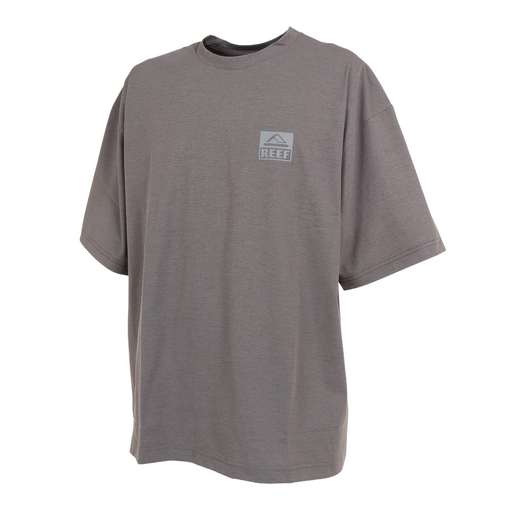 リーフ（REEF）（メンズ）ラッシュガード 半袖 Tシャツ UVカット 紫外線対策 ロゴ RFTEM2324 CHARCOAL Mサイズ