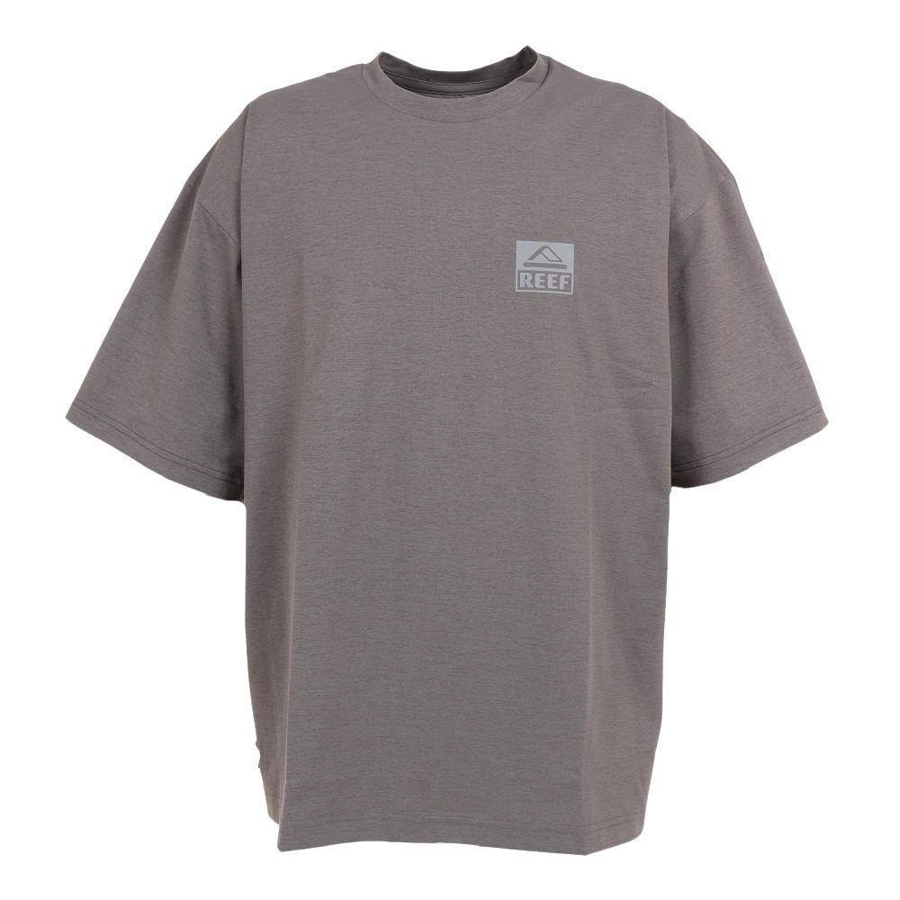 リーフ（REEF）（メンズ）ラッシュガード 半袖 Tシャツ UVカット 紫外線対策 ロゴ RFTEM2324 CHARCOAL Mサイズ