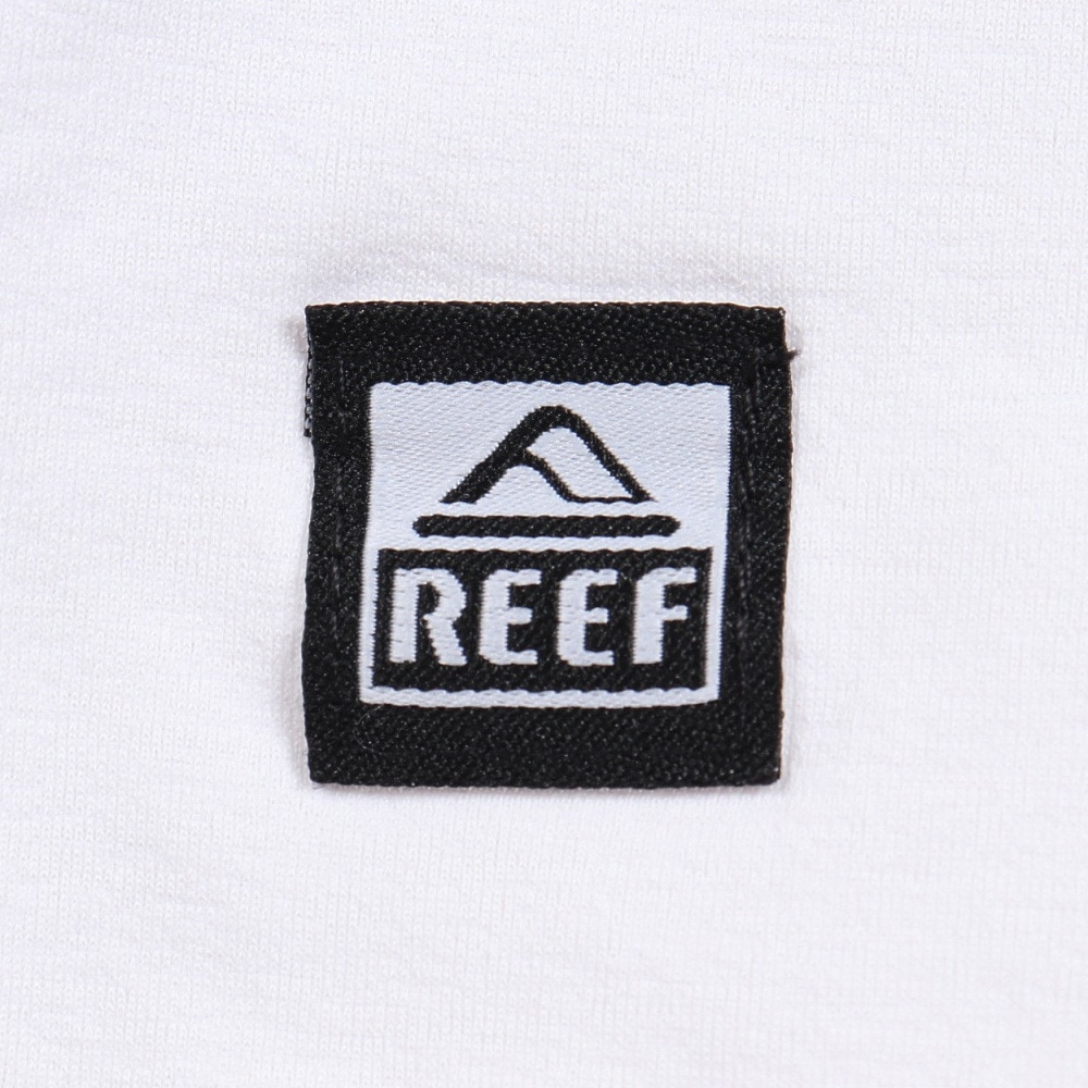 リーフ（REEF）（メンズ）ラッシュガード 半袖 Tシャツ UVカット 紫外線対策 ロゴ RFTEM2324 WHT Lサイズ