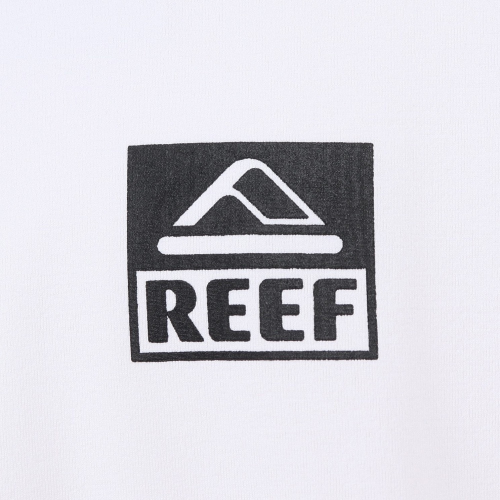 リーフ（REEF）（メンズ）ラッシュガード 半袖 Tシャツ UVカット 紫外線対策 ロゴ RFTEM2324 WHT Mサイズ