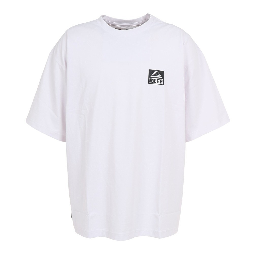 リーフ（REEF）（メンズ）ラッシュガード 半袖 Tシャツ UVカット 紫外線対策 ロゴ RFTEM2324 WHT Mサイズ