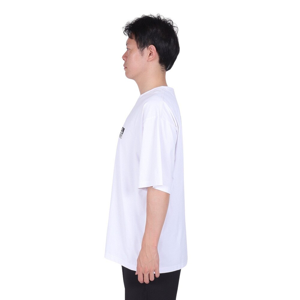 リーフ（REEF）（メンズ）ラッシュガード 半袖 Tシャツ UVカット 紫外線対策 ロゴ RFTEM2324 WHT LLサイズ