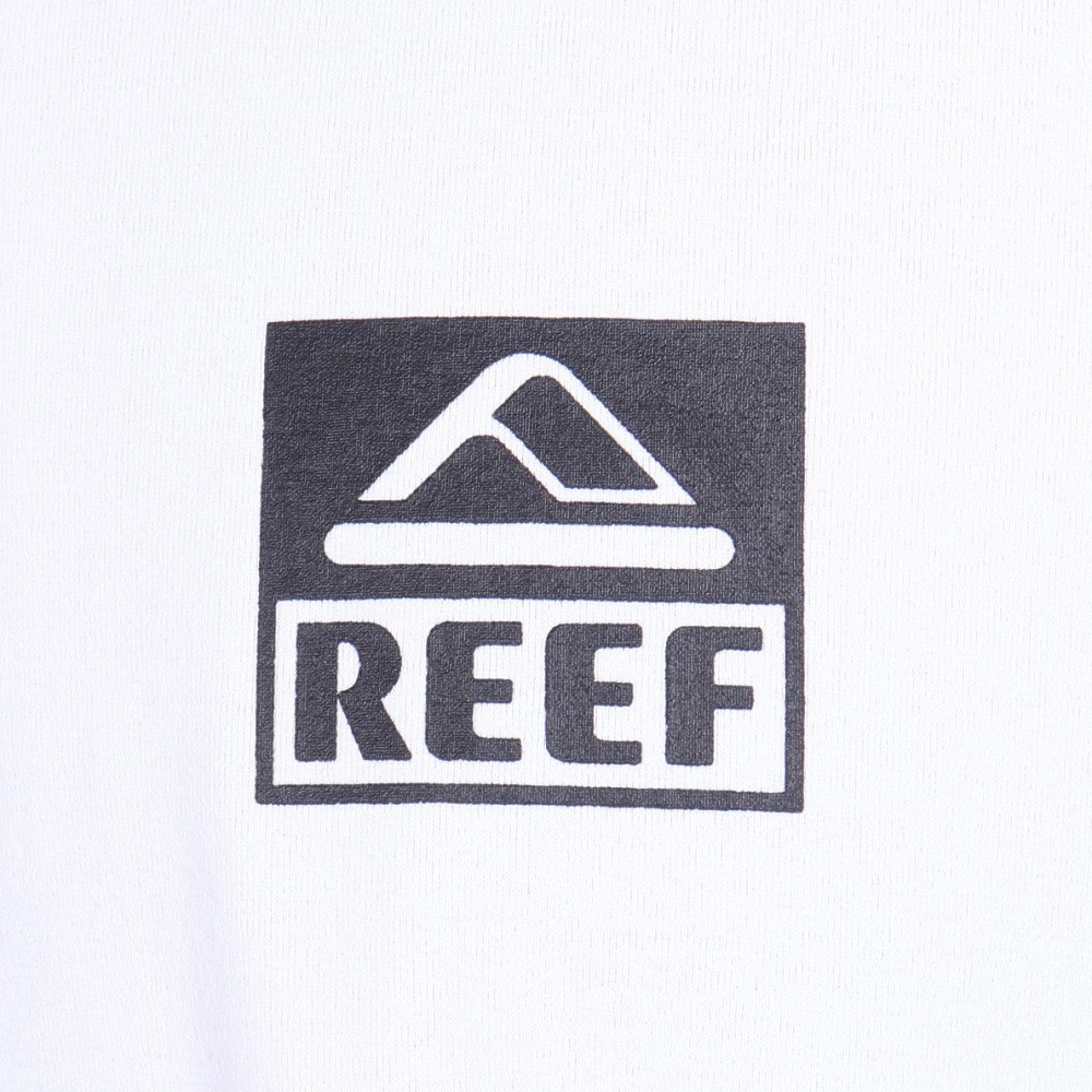 リーフ（REEF）（メンズ）ラッシュガード 半袖 Tシャツ UVカット 紫外線対策 ロゴ RFTEM2324 WHT LLサイズ