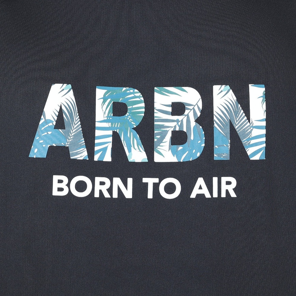 エアボーン（ARBN）（メンズ）ラッシュガード 半袖 Tシャツ クルーネック 速乾 UVカット 紫外線対策 AB2023SSM-SWIM002BLK ブラック