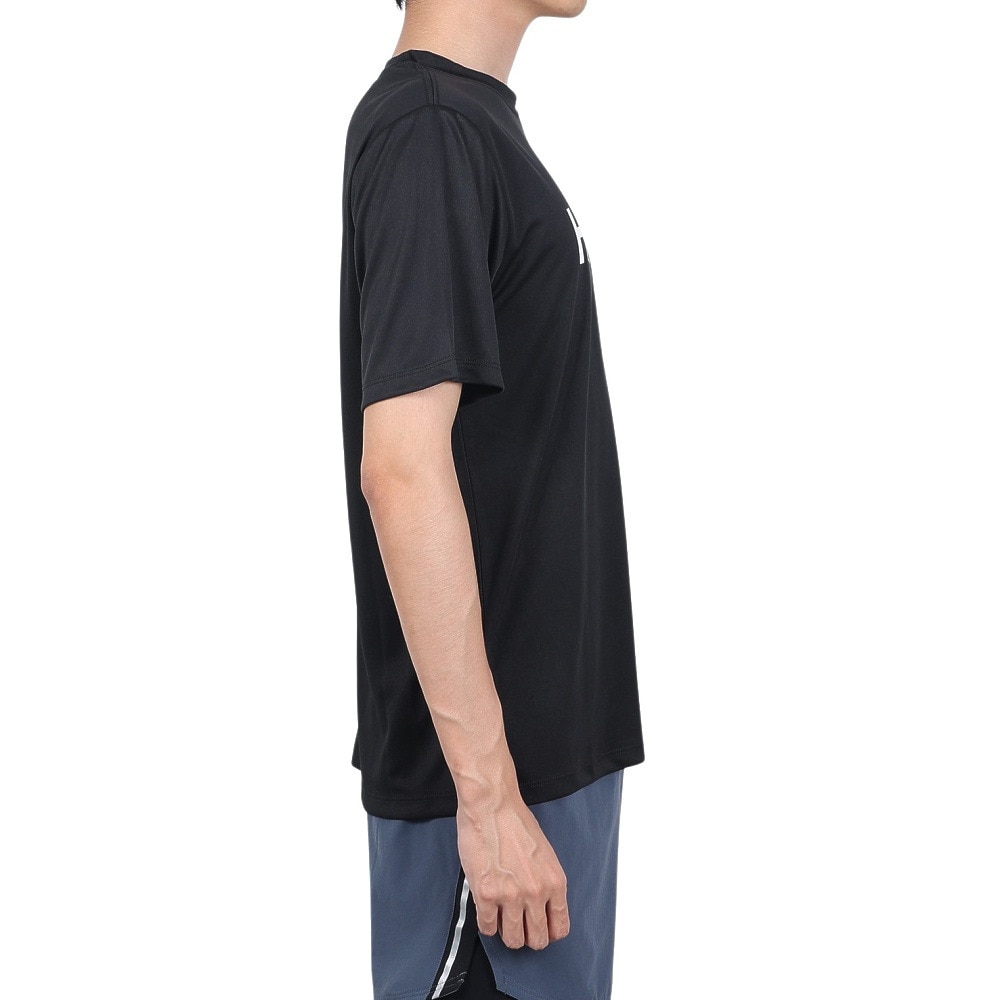 ハーレー（HURLEY）（メンズ）ラッシュガード 半袖 Tシャツ UVカット UPF50+ 紫外線対策 RASH ONE AND ONLY TEE MRG2310032-BLK