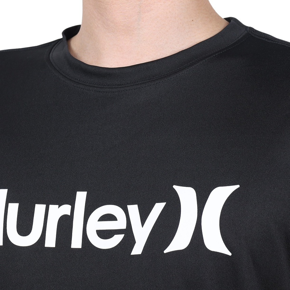 ハーレー（HURLEY）（メンズ）ラッシュガード 半袖 Tシャツ UVカット UPF50+ 紫外線対策 RASH ONE AND ONLY TEE MRG2310032-BLK