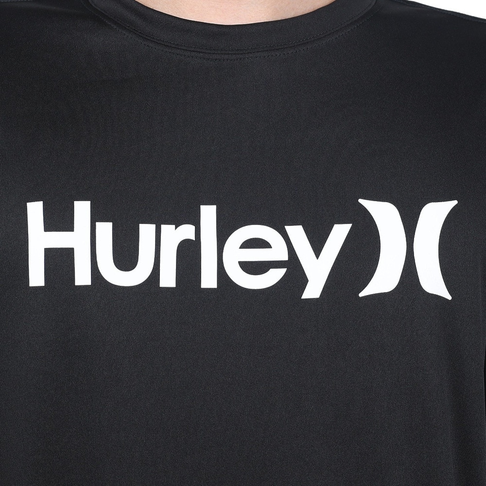 ハーレー（HURLEY）（メンズ）ラッシュガード 半袖 Tシャツ UVカット UPF50+ 紫外線対策 RASH ONE AND ONLY TEE MRG2310032-BLK