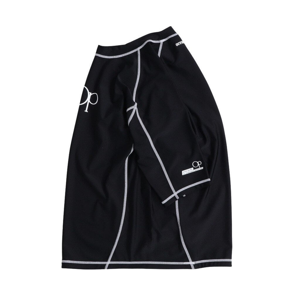 オーシャンパシフィック（Ocean Pacific）（メンズ）ラッシュガード 半袖 ロゴ UVカット 大きいサイズ 5134822BLK