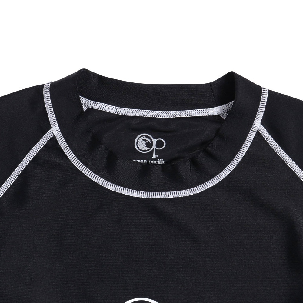 オーシャンパシフィック（Ocean Pacific）（メンズ）ラッシュガード 半袖 ロゴ UVカット 大きいサイズ 5134822BLK