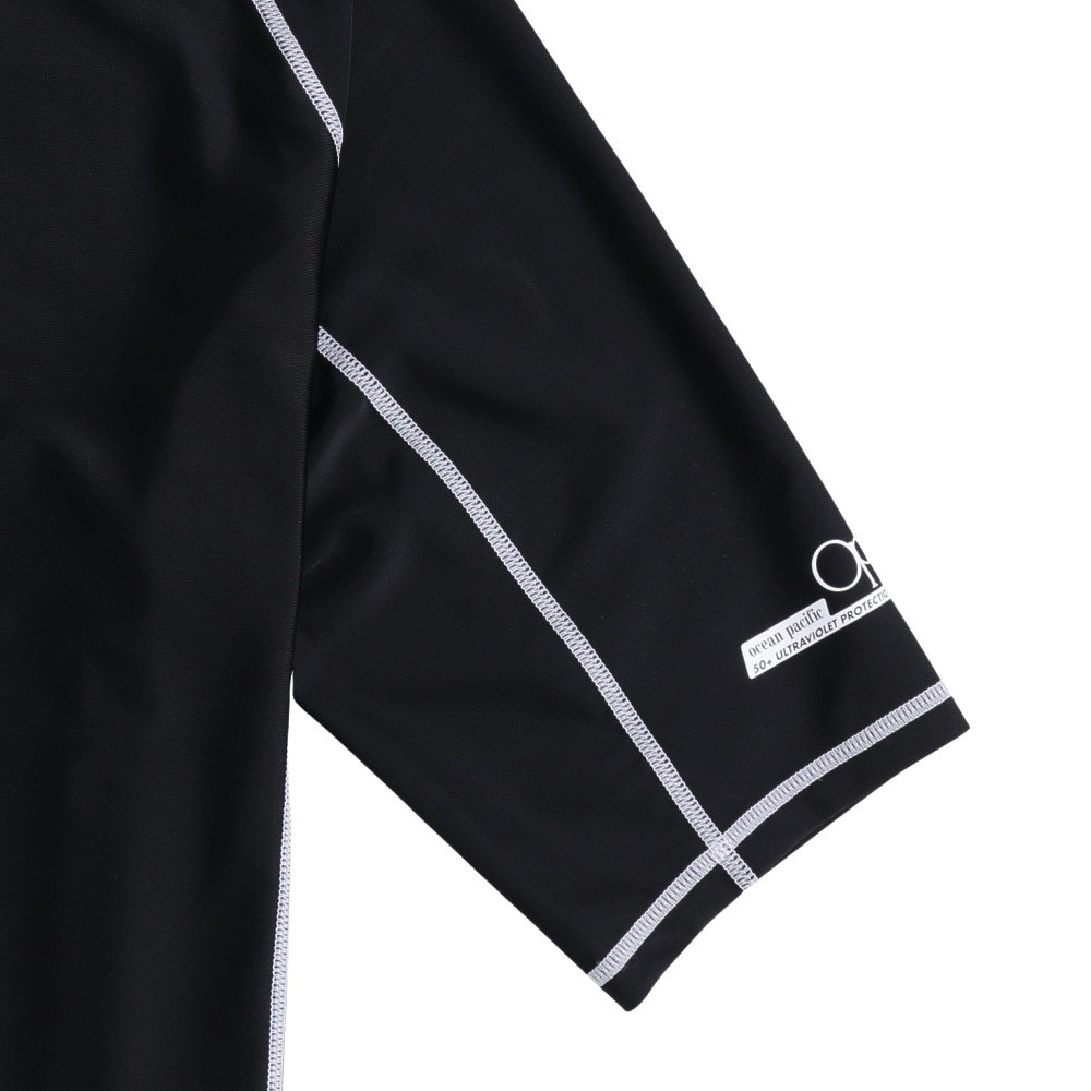 オーシャンパシフィック（Ocean Pacific）（メンズ）ラッシュガード 半袖 ロゴ UVカット 大きいサイズ 5134822BLK