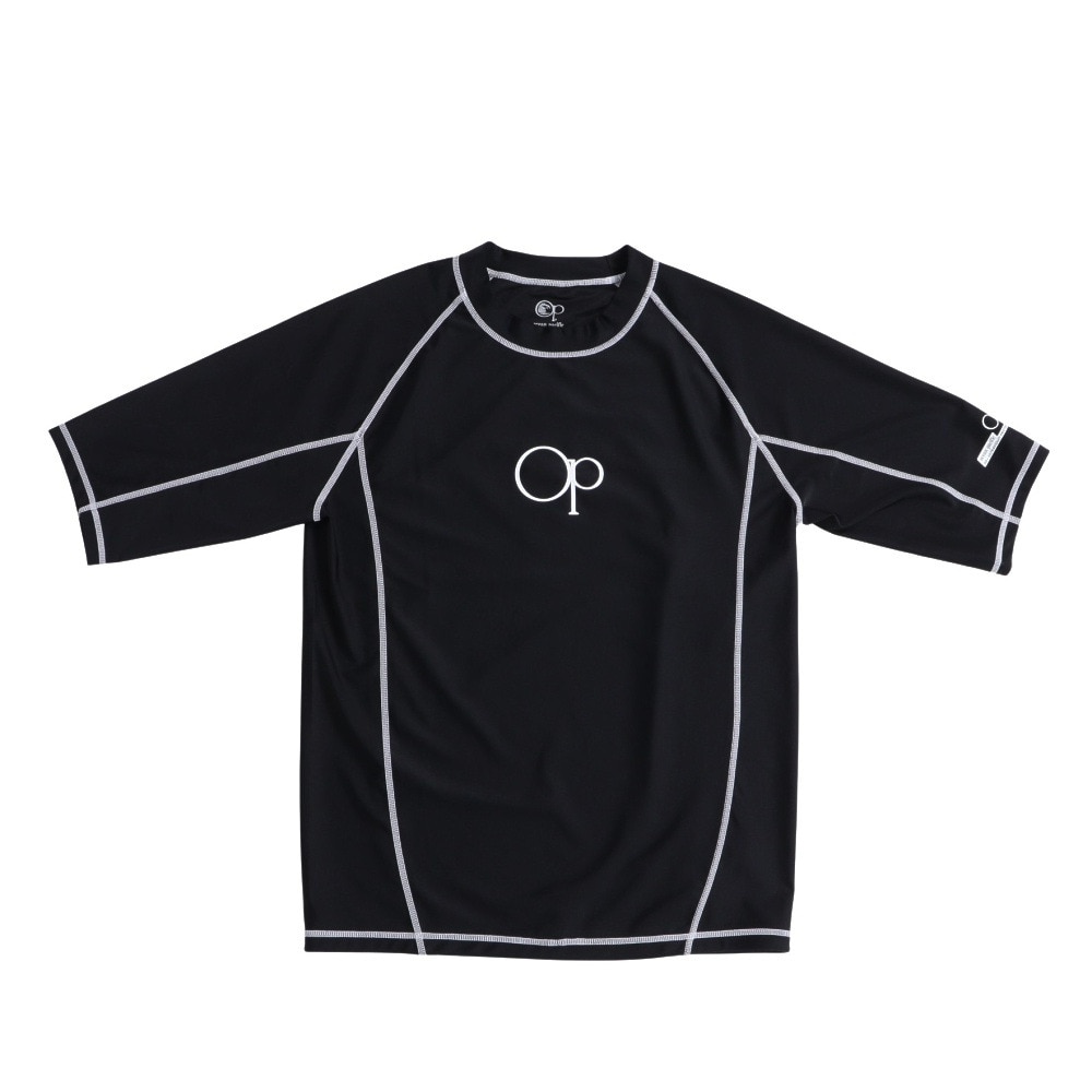 オーシャンパシフィック（Ocean Pacific）（メンズ）ラッシュガード 半袖 ロゴ UVカット 大きいサイズ 5134822BLK