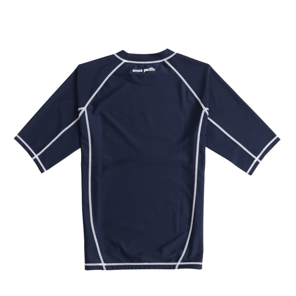 オーシャンパシフィック（Ocean Pacific）（メンズ）ラッシュガード 半袖 ロゴ UVカット 大きいサイズ 5134822NVY