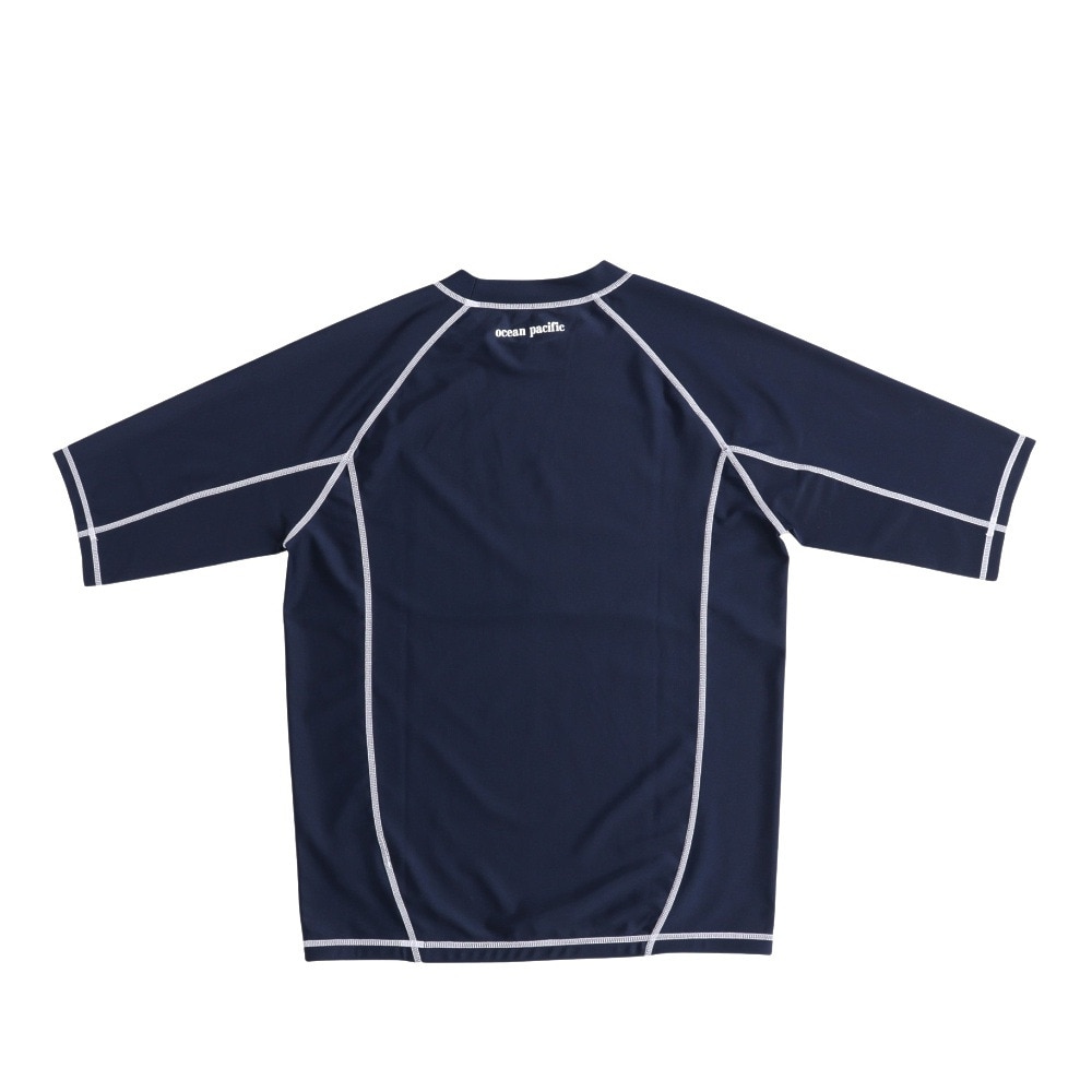 オーシャンパシフィック（Ocean Pacific）（メンズ）ラッシュガード 半袖 ロゴ UVカット 大きいサイズ 5134822NVY