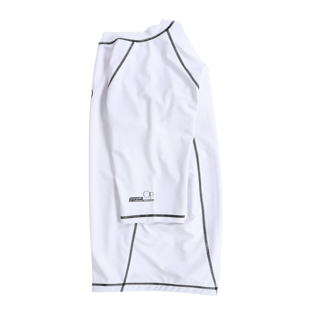 オーシャンパシフィック（Ocean Pacific）（メンズ）ラッシュガード 半袖 ロゴ UVカット 大きいサイズ 5134822WHT