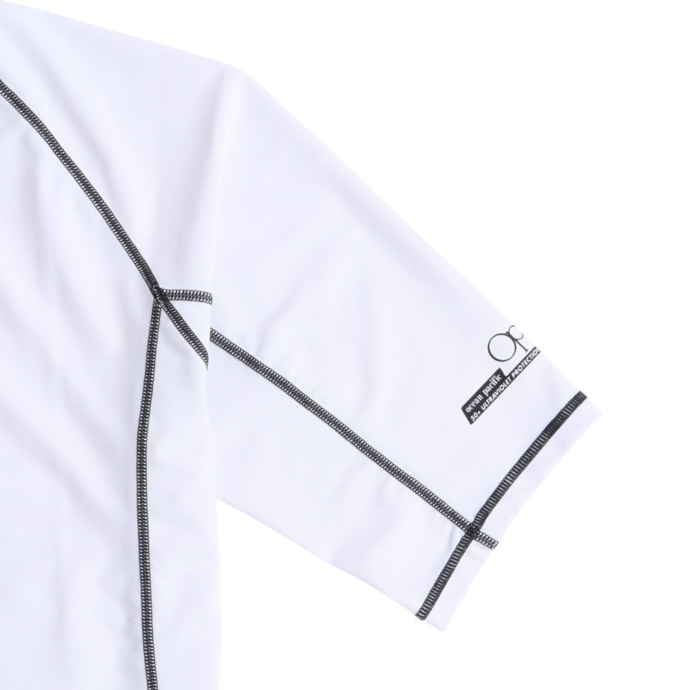 オーシャンパシフィック（Ocean Pacific）（メンズ）ラッシュガード 半袖 ロゴ UVカット 大きいサイズ 5134822WHT