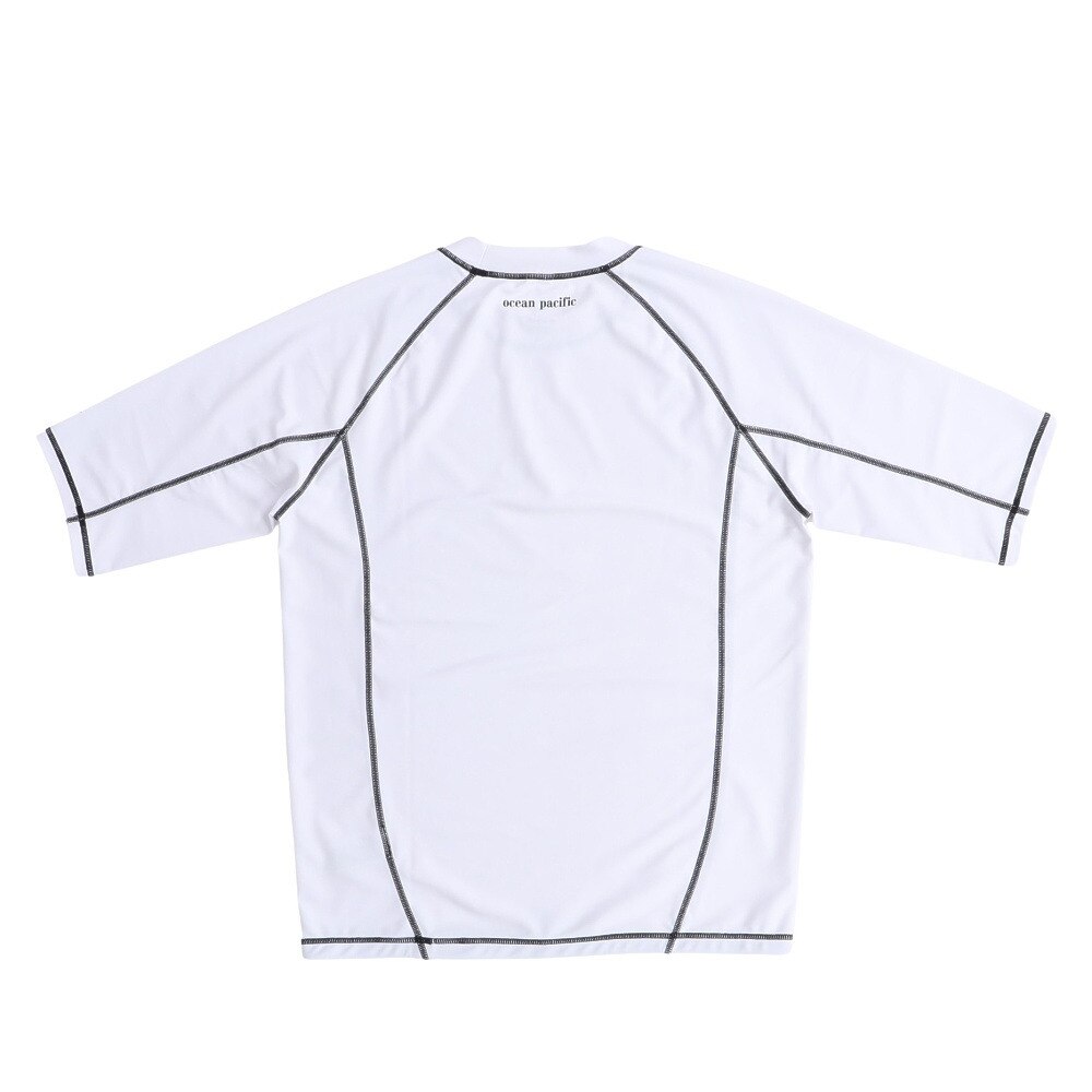 オーシャンパシフィック（Ocean Pacific）（メンズ）ラッシュガード 半袖 ロゴ UVカット 大きいサイズ 5134822WHT