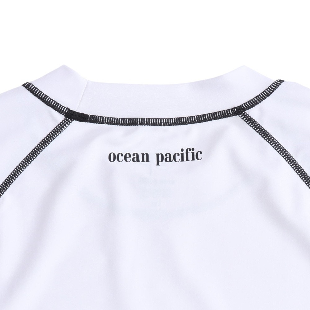 オーシャンパシフィック（Ocean Pacific）（メンズ）ラッシュガード 半袖 ロゴ UVカット 大きいサイズ 5134822WHT
