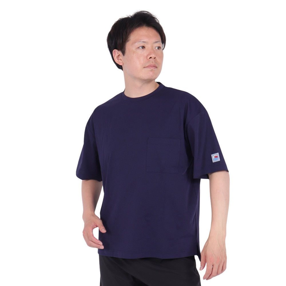 フットマーク（FOOTMARK）（メンズ）ラッシュガード 半袖 ナチュラル プルオーバー Tシャツ オーバーサイズ 3100114-19 UVカット 水陸両用 虫よけ