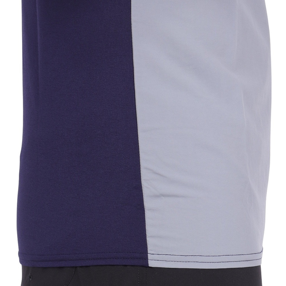 フットマーク（FOOTMARK）（メンズ）ラッシュガード 半袖 ナチュラル プルオーバー Tシャツ カラーブロック 3100315-01 UVカット 水陸両用 虫よけ