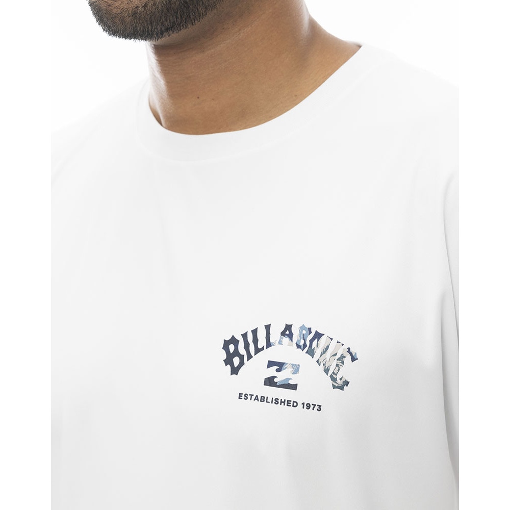 ビラボン（BILLABONG）（メンズ）ラッシュガード 半袖 ラッシュT BE011856 WHT