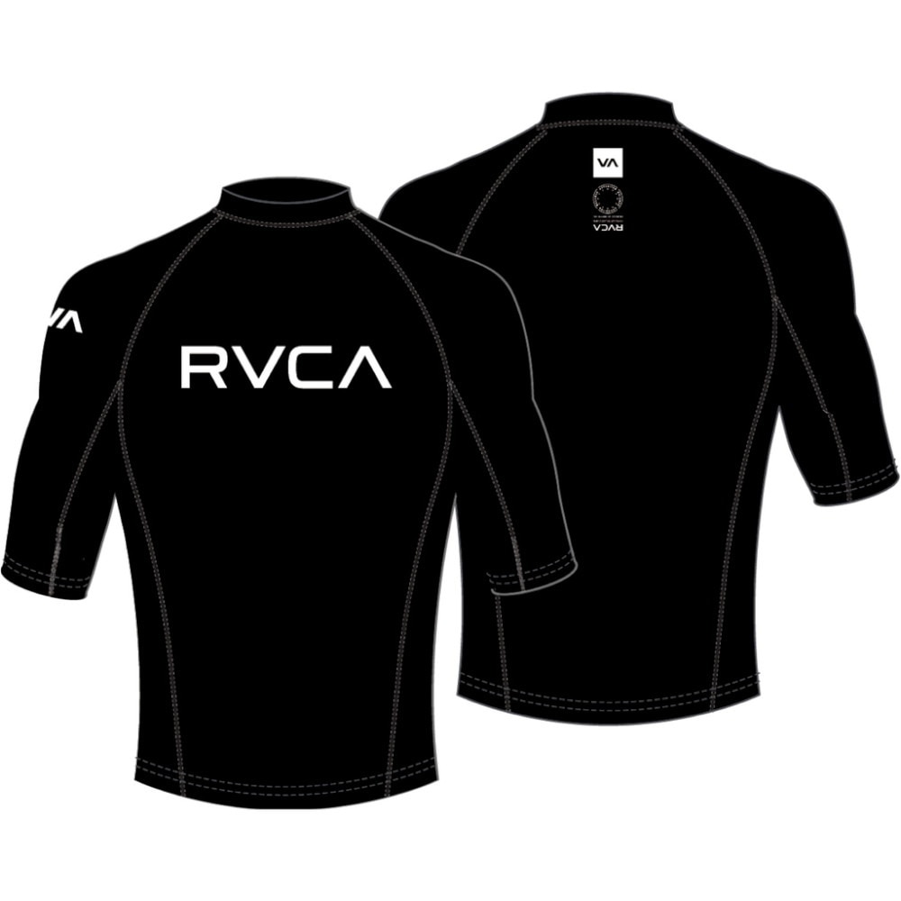 ルーカ（RVCA）（メンズ）ラッシュガード 半袖 ラッシュ BE041863 BLK