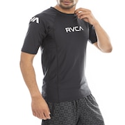 ルーカ（RVCA）（メンズ）ラッシュガード 半袖 ラッシュ BE041863 BLK