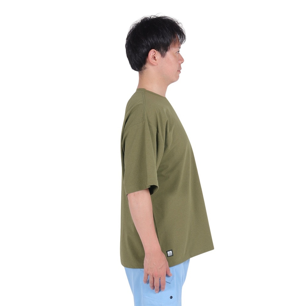リーフ（REEF）（メンズ）ラッシュガード 半袖 ロゴ ラッシュ半袖Tシャツ RFTEM2321-OLV