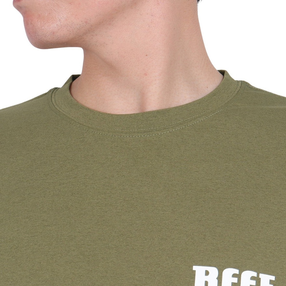 リーフ（REEF）（メンズ）ラッシュガード 半袖 ロゴ ラッシュ半袖Tシャツ RFTEM2321-OLV