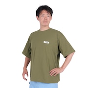 (メンズ)ラッシュガード 半袖 ロゴ ラッシュ半袖Tシャツ RFTEM2321-OLV