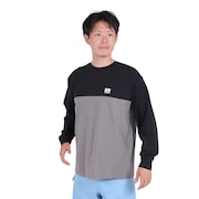 (メンズ)ラッシュガード 長袖 BICOLOR ラッシュ長袖Tシャツ RFTEM2421-BK/GY