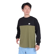 (メンズ)ラッシュガード 長袖 BICOLOR ラッシュ長袖Tシャツ RFTEM2421-OLV