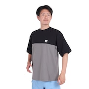 (メンズ)ラッシュガード 半袖 BICOLOR ラッシュ半袖Tシャツ RFTEM2422-BK/GY