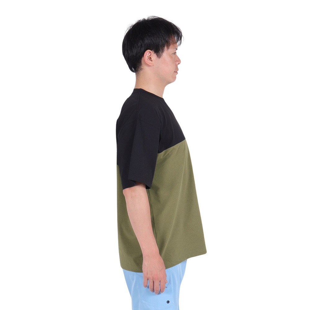 リーフ（REEF）（メンズ）ラッシュガード 半袖 BICOLOR ラッシュ半袖Tシャツ RFTEM2422-OLV