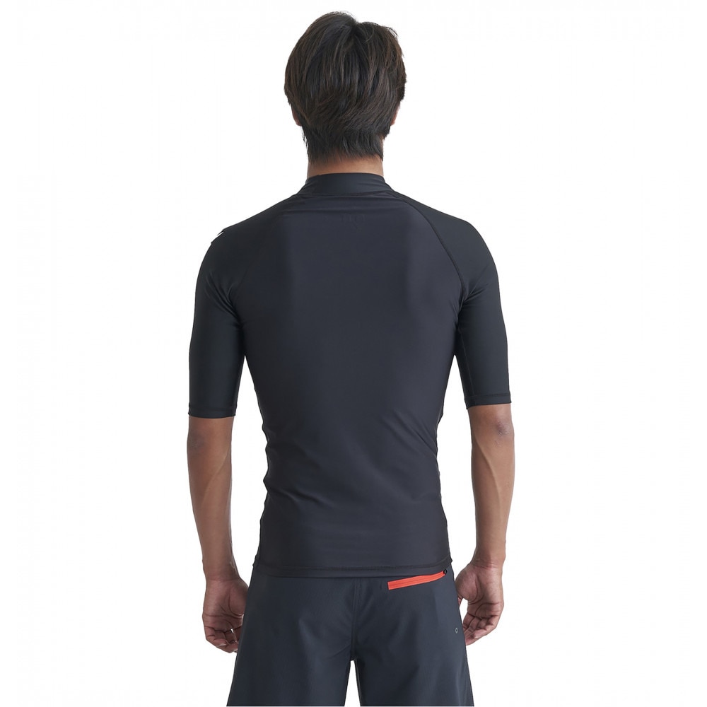 クイックシルバー（Quiksilver）（メンズ）ラッシュガード 半袖 UVカット 速乾 ALL TIME SR 24SP QLY241022 BLK1