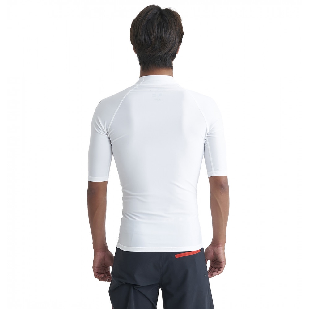 クイックシルバー（Quiksilver）（メンズ）ラッシュガード 半袖 UVカット 速乾 ALL TIME SR 24SP QLY241022 WHT