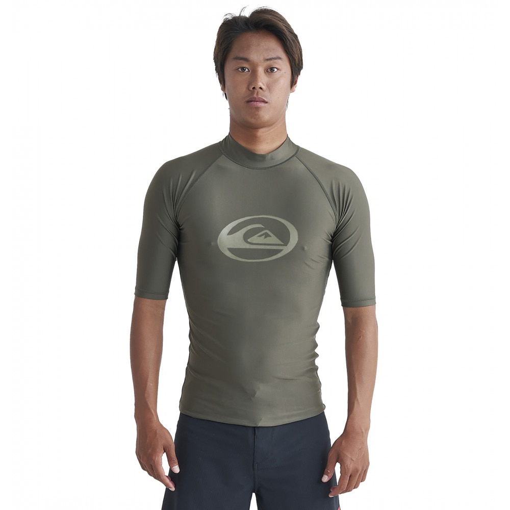 クイックシルバー（Quiksilver）（メンズ）ラッシュガード 半袖 UVカット 速乾 SATURN SR 24SP QLY241024 KHA