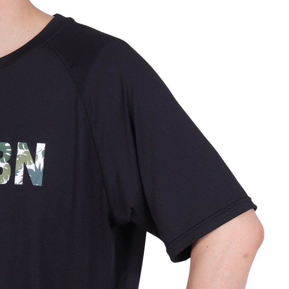 エアボーン（ARBN）（メンズ）ラッシュガード 半袖 Tシャツ AB24SSM-APP0904BLK