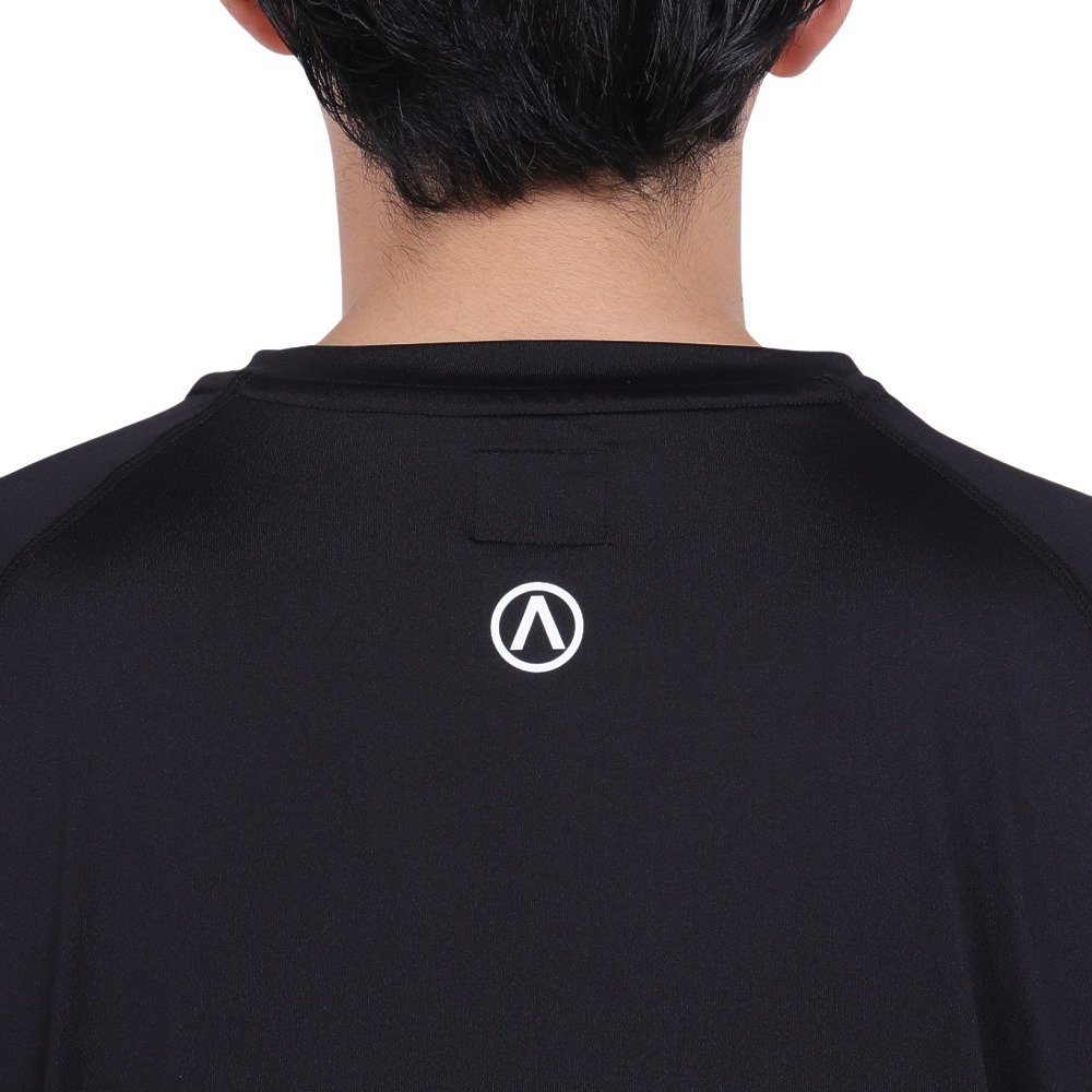 エアボーン（ARBN）（メンズ）ラッシュガード 半袖 Tシャツ AB24SSM-APP0904BLK