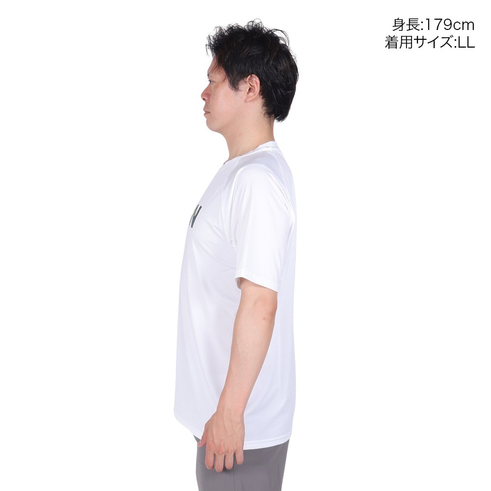 エアボーン（ARBN）（メンズ）ラッシュガード 半袖 Tシャツ AB24SSM-APP0904WHT