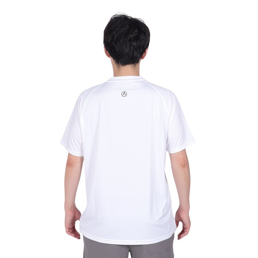 エアボーン（ARBN）（メンズ）ラッシュガード 半袖 Tシャツ AB24SSM-APP0904WHT