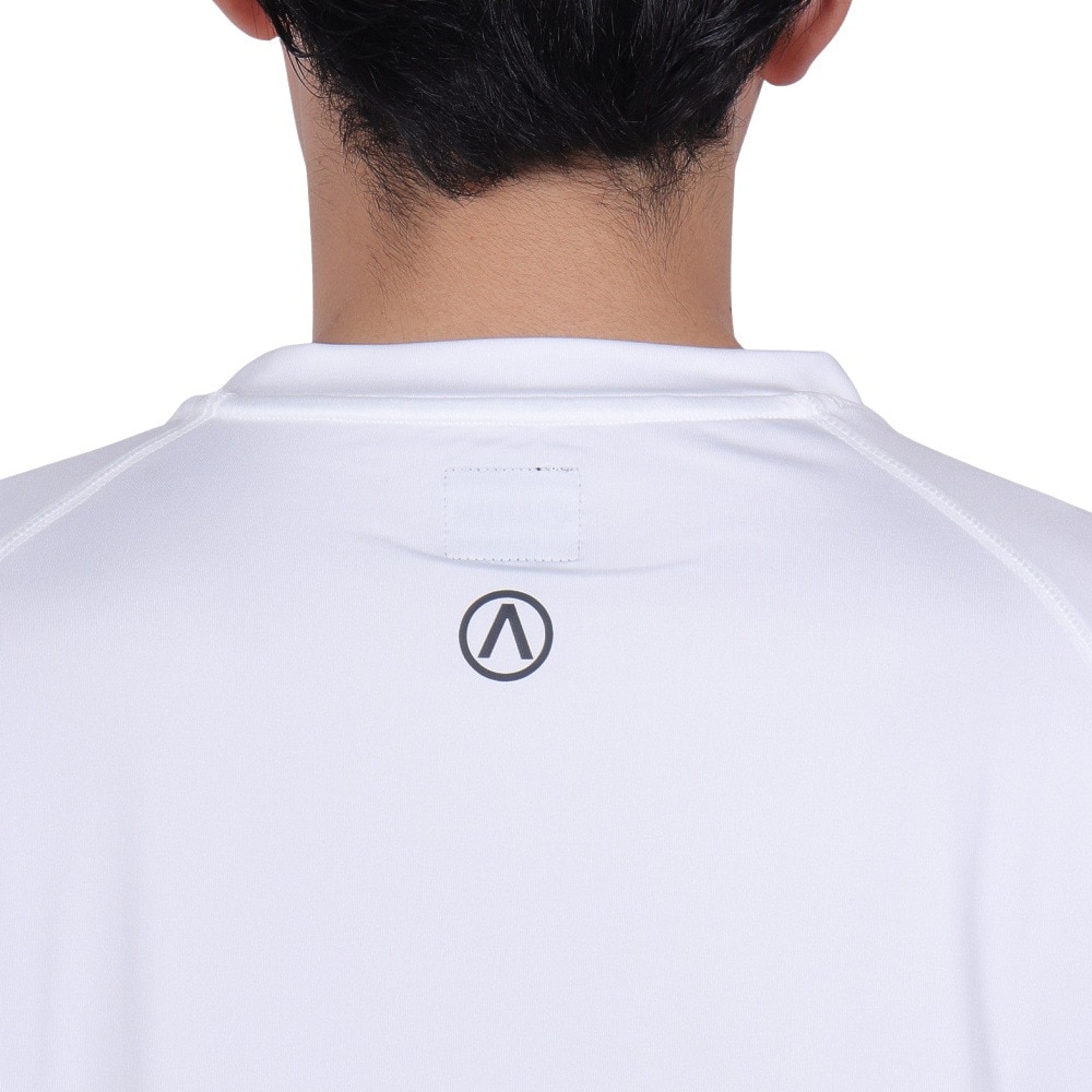 エアボーン（ARBN）（メンズ）ラッシュガード 半袖 Tシャツ AB24SSM-APP0904WHT
