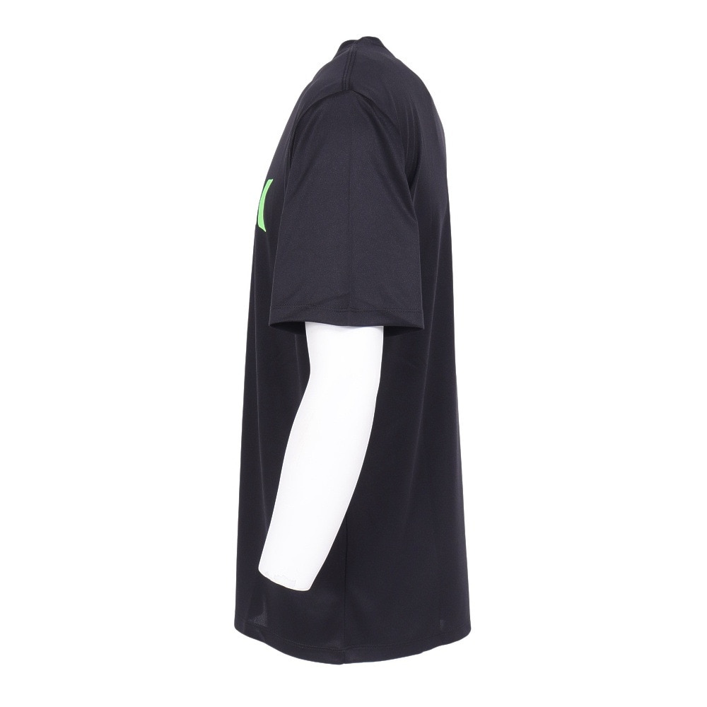 ハーレー（HURLEY）（メンズ）UPF50+ 軽量 速乾 ストレッチ ラッシュガード 半袖 ワンアンドオンリー Tシャツ MRG2310032-BLK3