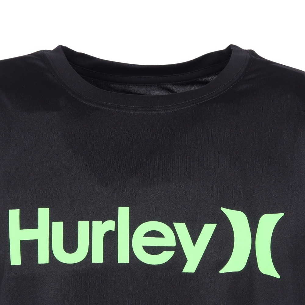 ハーレー（HURLEY）（メンズ）UPF50+ 軽量 速乾 ストレッチ ラッシュガード 半袖 ワンアンドオンリー Tシャツ MRG2310032-BLK3