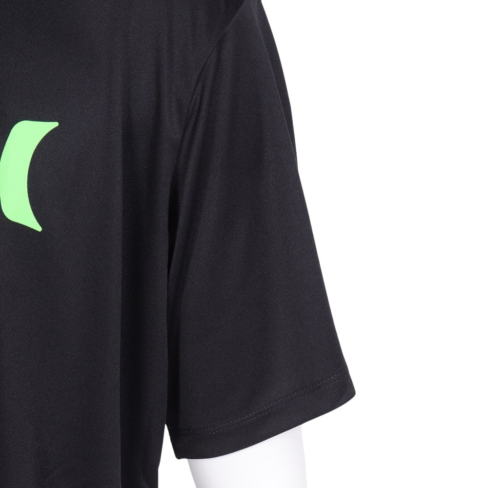 ハーレー（HURLEY）（メンズ）UPF50+ 軽量 速乾 ストレッチ ラッシュガード 半袖 ワンアンドオンリー Tシャツ MRG2310032-BLK3