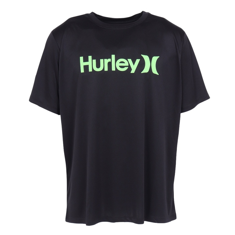 ハーレー（HURLEY）（メンズ）UPF50+ 軽量 速乾 ストレッチ ラッシュガード 半袖 ワンアンドオンリー Tシャツ MRG2310032-BLK3