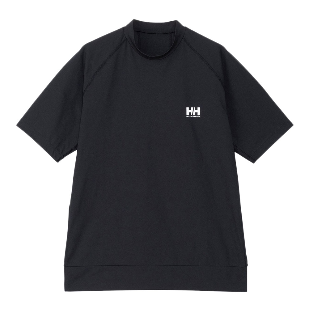 ヘリーハンセン（HELLY HANSEN）（メンズ、レディース）半袖ラッシュガードTシャツ HH82408 K