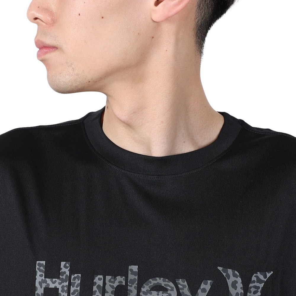 ハーレー（HURLEY）（メンズ）ラッシュガード RASH LEO OAO 半袖Tシャツ 24 MRG2411028-BLK