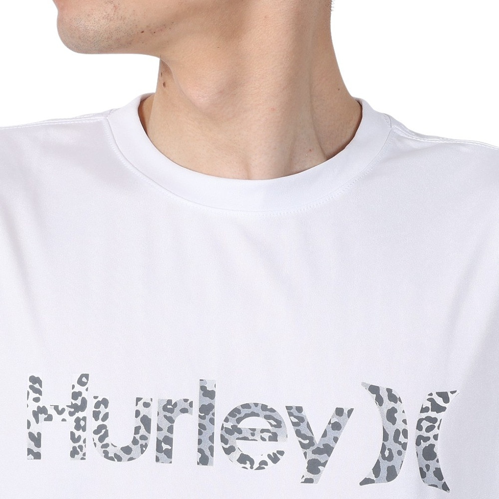 ハーレー（HURLEY）（メンズ）ラッシュガード RASH LEO OAO 半袖Tシャツ 24 MRG2411028-WHT